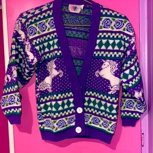 Unicorn Cardigan Sweater